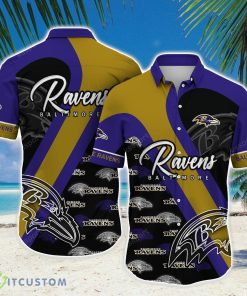 Baltimore Ravens NFL Hawaiian Shirt Logo Team Proud Shirt For Fans Product Photo 1