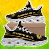 Boise State Broncos Max Soul Shoes Gold Color All Over Print For Fans Gift Sneakers - Boise State Broncos Max Soul Shoes Gold Color All Over Print For Fans Gift Sneakers
