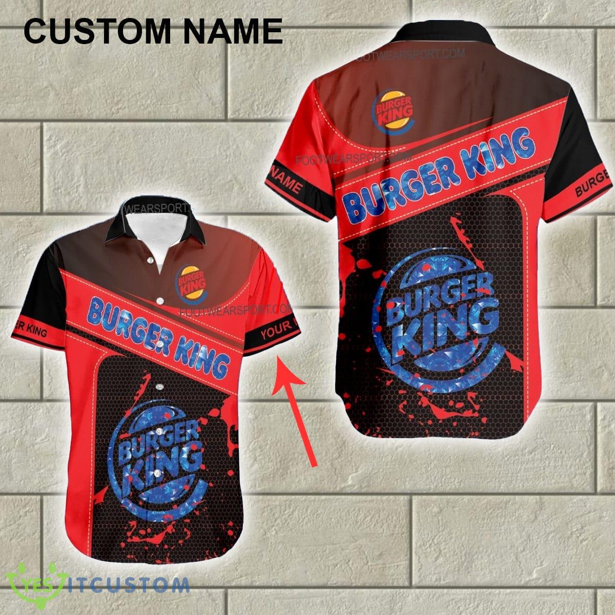 Burger King Diamond Luxury Aloha Hawaiian Shirt For Summer Custom Name 2 Burger King Diamond Luxury Aloha Hawaiian Shirt For Summer Custom Name - Burger King Diamond Luxury Aloha Hawaiian Shirt For Summer Custom Name