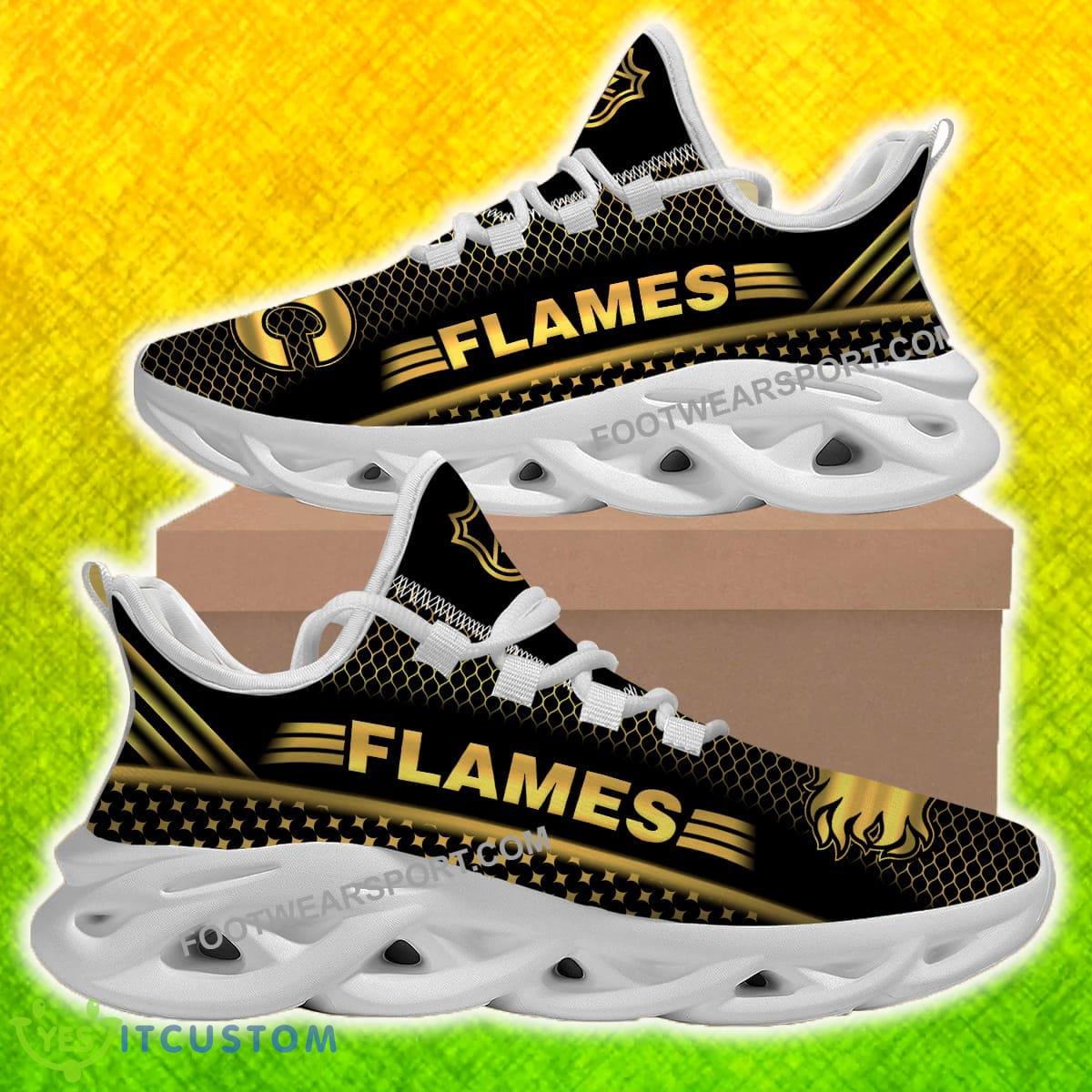 Calgary Flames Max Soul Shoes Gold Color All Over Print For Fans Gift Sneakers 3 Calgary Flames Max Soul Shoes Gold Color All Over Print For Fans Gift Sneakers - Calgary Flames Max Soul Shoes Gold Color All Over Print For Fans Gift Sneakers