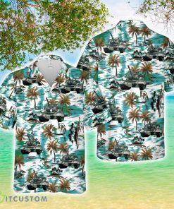 Canadian Army Leopard 1 3D Printed Aloha Hawaiian Shirt Product Photo 1