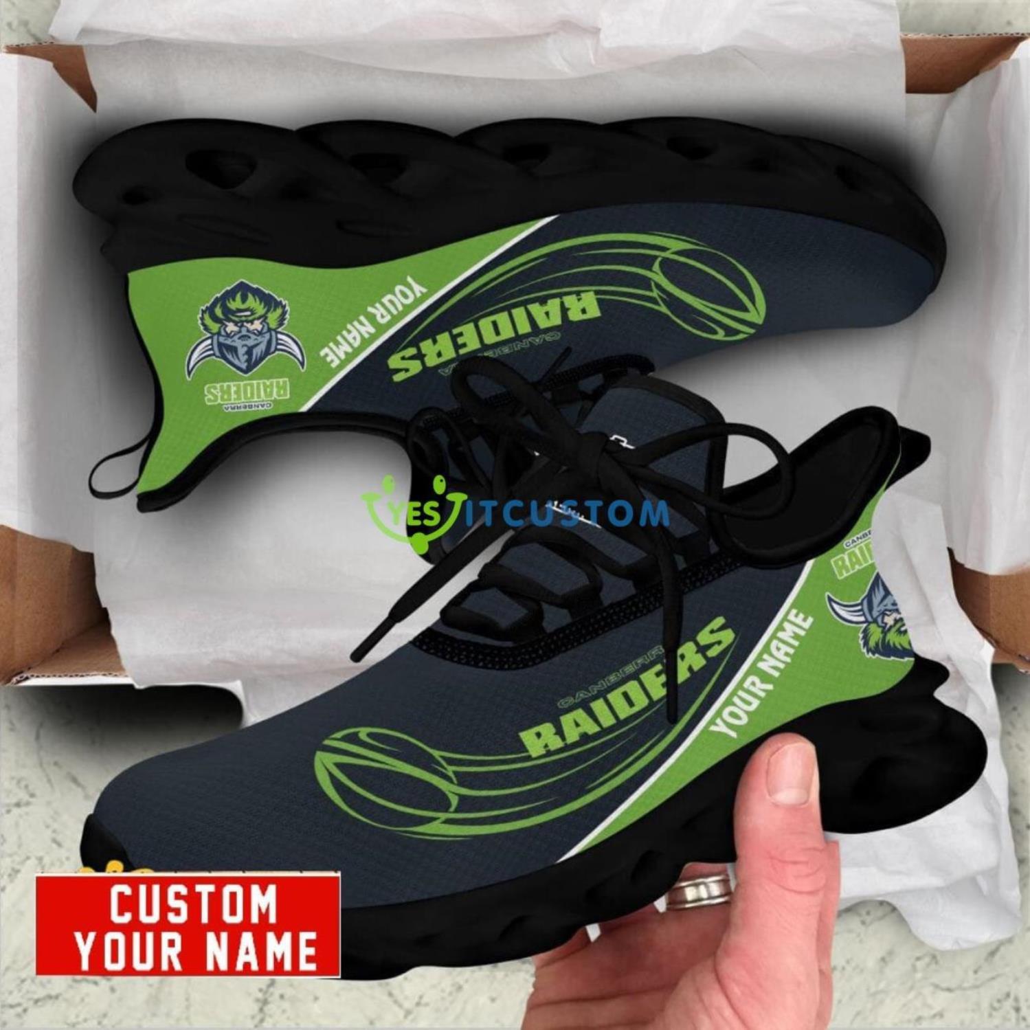 Canberra Raiders Max Soul Shoes Personalized Name Sneakers 6 Canberra Raiders Max Soul Shoes Personalized Name Sneakers Product Photo 2