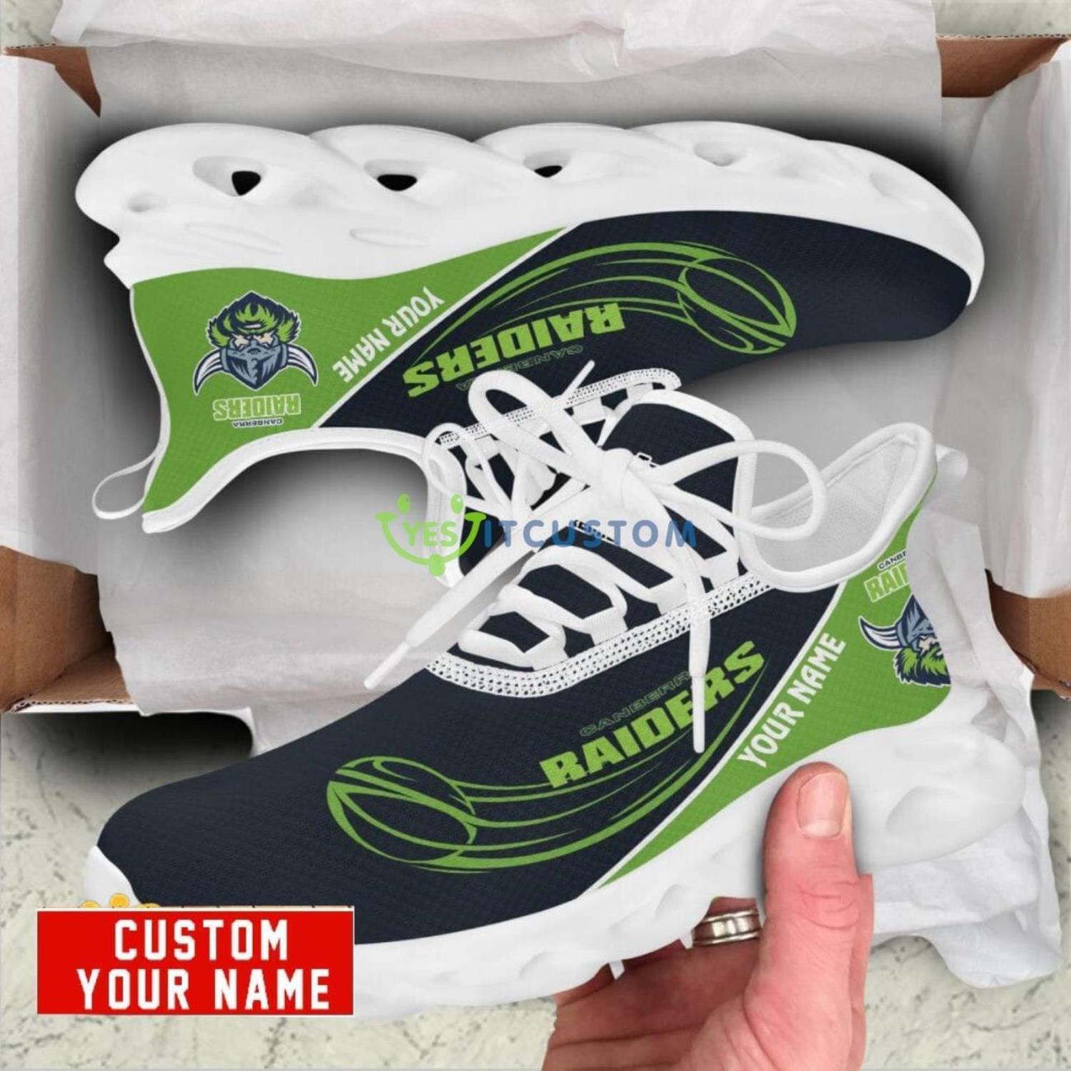 Canberra Raiders Max Soul Shoes Personalized Name Sneakers 5 Canberra Raiders Max Soul Shoes Personalized Name Sneakers Product Photo 1