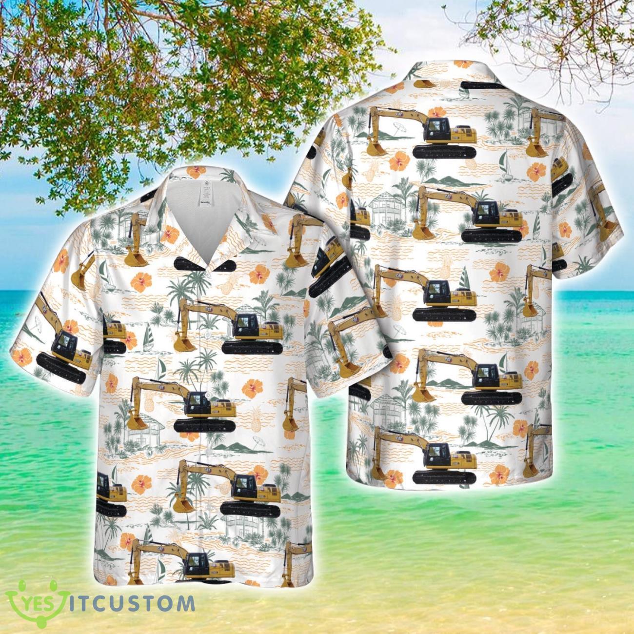 CATERPILLAR 320D3 Excavator All Printed 3D Hawaiian Shirt For Men Women 2 CATERPILLAR 320D3 Excavator All Printed 3D Hawaiian Shirt For Men Women Product Photo 1