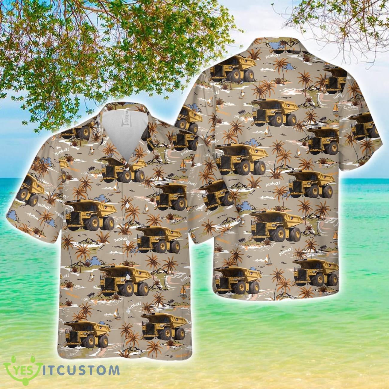 Caterpillar 797F Mining Dump Truck 3D Printed Aloha Hawaiian Shirt 2 Caterpillar 797F Mining Dump Truck 3D Printed Aloha Hawaiian Shirt Product Photo 1