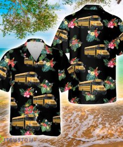 CE Series type C School Bus Hawaiian Shirt 3D Printed Button Shirt Product Photo 1