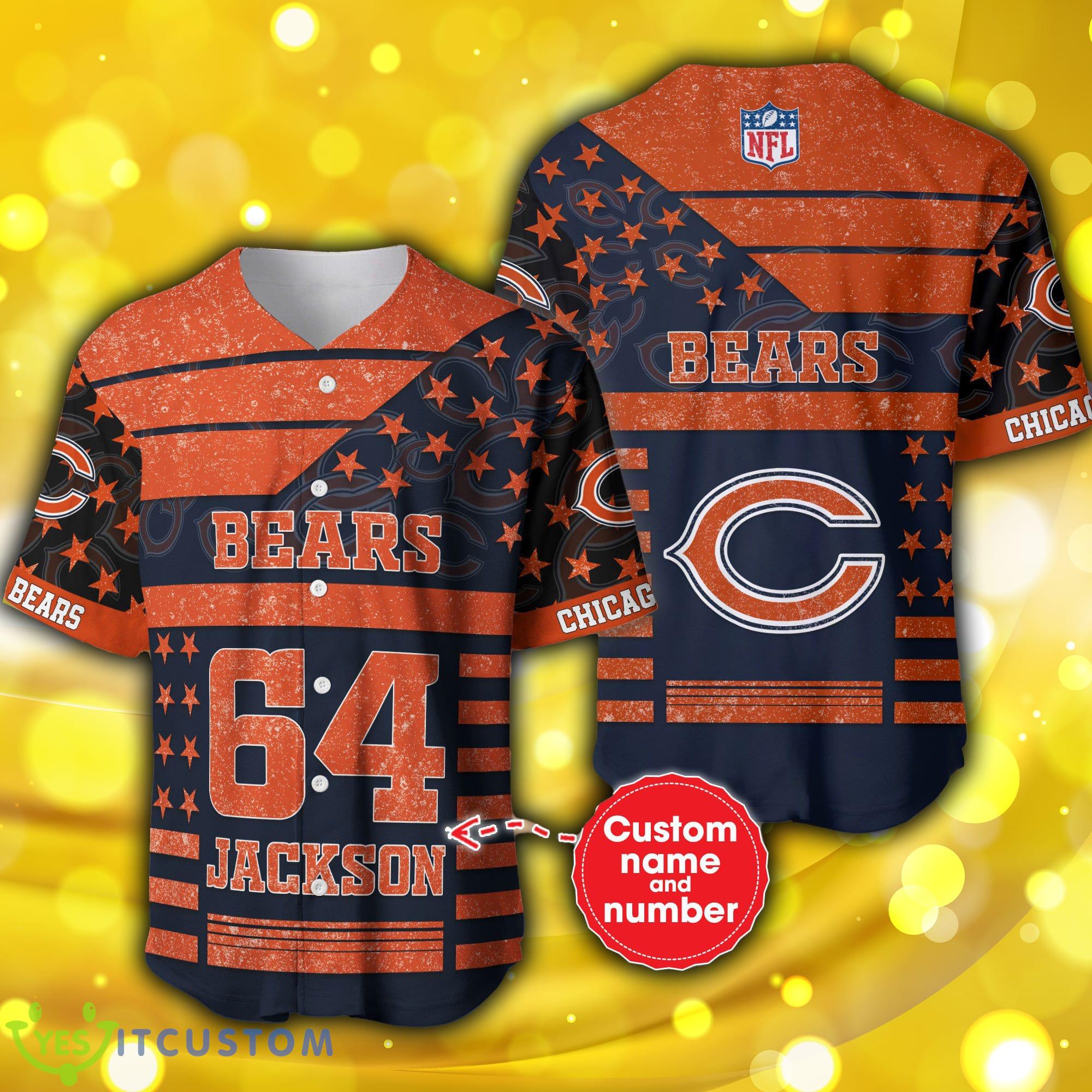 Chicago Bears 3D Personalized Baseball Jersey Shirt New Custom Number And Name 3 Chicago Bears 3D Personalized Baseball Jersey Shirt New Custom Number And Name - Chicago Bears 3D Personalized Baseball Jersey Shirt New Custom Number And Name
