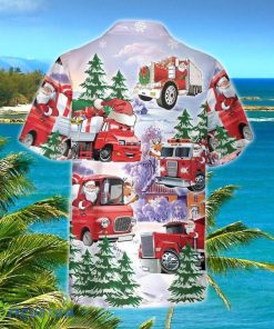Christmas Hawaiian Shirt Style Gift, Christmas Truck Hawaiian Shirt Style Gift, Red Truck Christmas Shirt 4 Christmas Hawaiian Shirt Style Gift, Christmas Truck Hawaiian Shirt Style Gift, Red Truck Christmas Shirt Product Photo 2