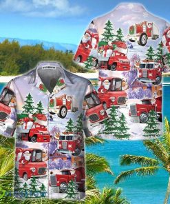 Christmas Hawaiian Shirt Style Gift, Christmas Truck Hawaiian Shirt Style Gift, Red Truck Christmas Shirt Product Photo 1