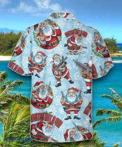 Christmas Hawaiian Shirt Style Gift, Funny Santa Claus With Machine Gun Christmas Hawaiian Shirt Style Gift 4 Christmas Hawaiian Shirt Style Gift, Funny Santa Claus With Machine Gun Christmas Hawaiian Shirt Style Gift Product Photo 2