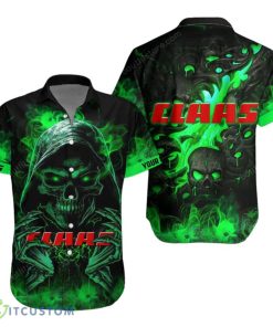 Claas Hawaiian Shirt Skull Design Custom Name For Men Women Aloha Gifts Product Photo 1