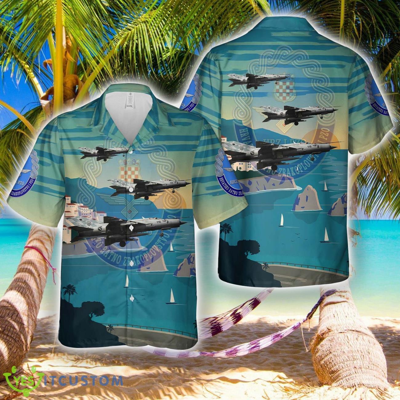 Croatian Air Force Mikoyan-Gurevich Mig-21bisD Fishbed L Hawaiian Shirt Unisex For Men Women 2 Croatian Air Force Mikoyan-Gurevich Mig-21bisD Fishbed L Hawaiian Shirt Unisex For Men Women Product Photo 1