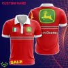 Custom Name John Deere 3D Polo Shirt Red For Fans Gift Men Women - Custom Name John Deere 3D Polo Shirt Red For Fans Gift Men Women