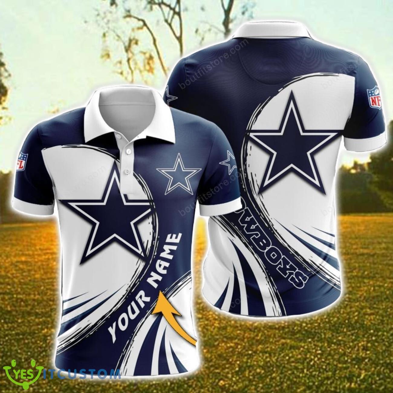 Dallas Cowboys 3D Polo Shirt All Oevr Printed Custom Name For Fans 3 Dallas Cowboys 3D Polo Shirt All Oevr Printed Custom Name For Fans Product Photo 1