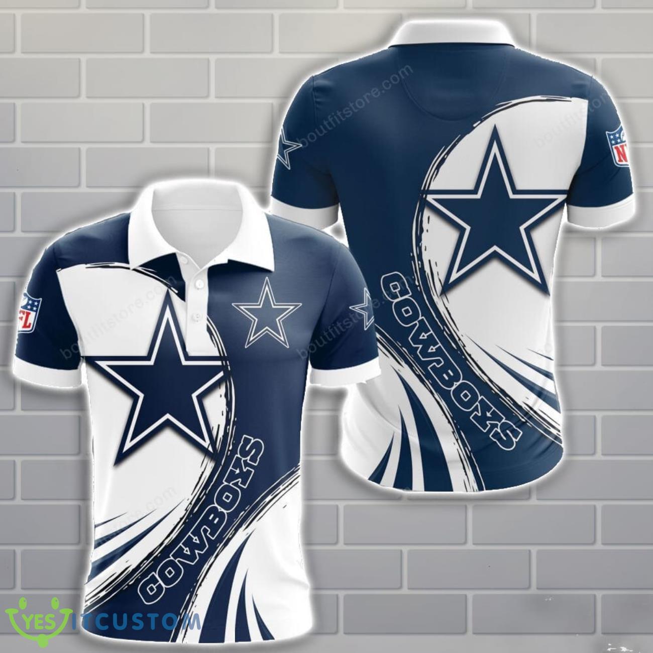 Dallas Cowboys 3D Polo Shirt All Oevr Printed 3 Dallas Cowboys 3D Polo Shirt All Oevr Printed Product Photo 1