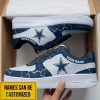 Dallas Cowboys Personalized Air Force 1 Shoes Big Logo Product Photo 1
