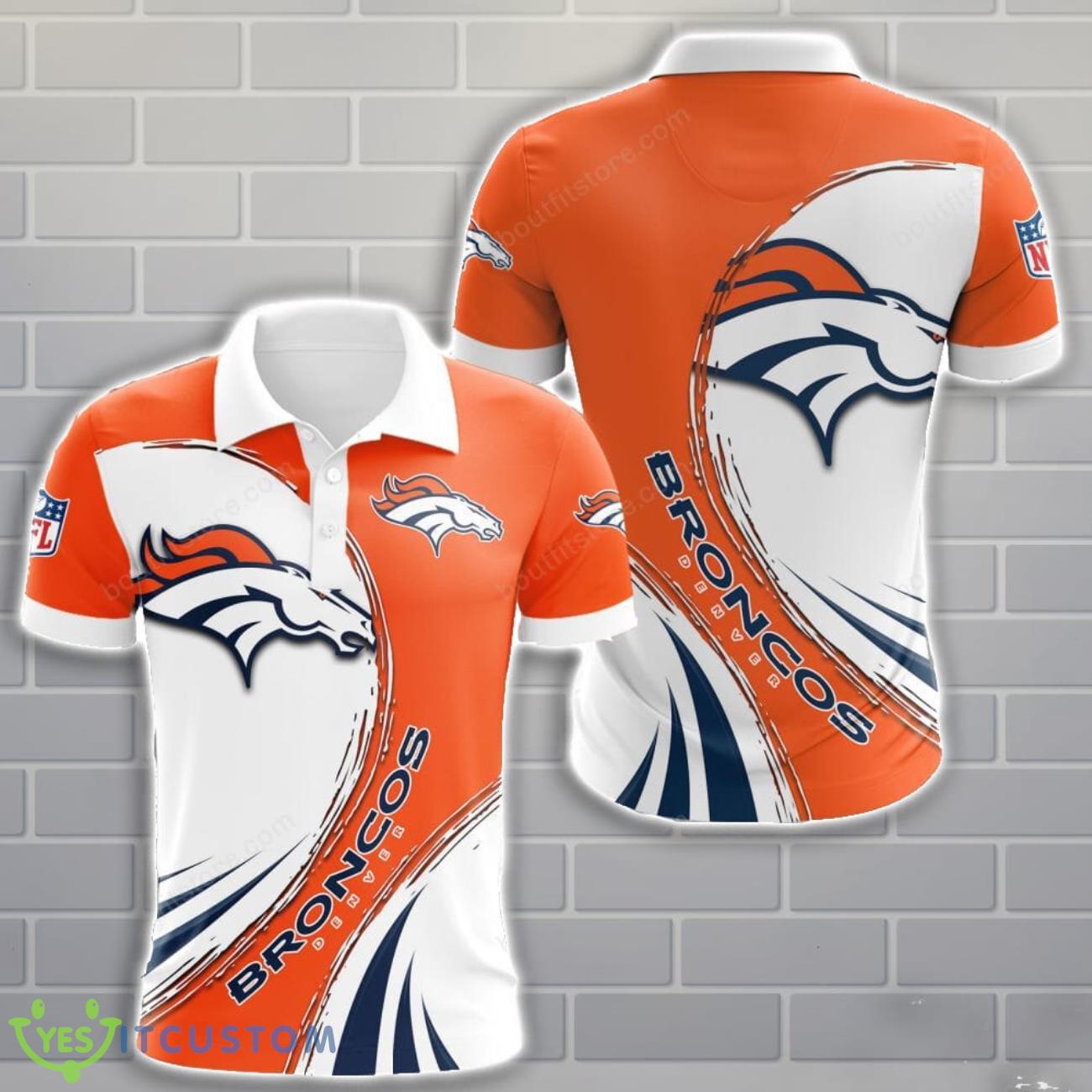 Denver Broncos 3D Polo Shirt All Oevr Printed 3 Denver Broncos 3D Polo Shirt All Oevr Printed Product Photo 1