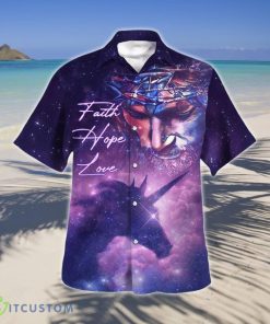 Faith Hope Love Jesus Hawaiian Shirt Style Gift Product Photo 1