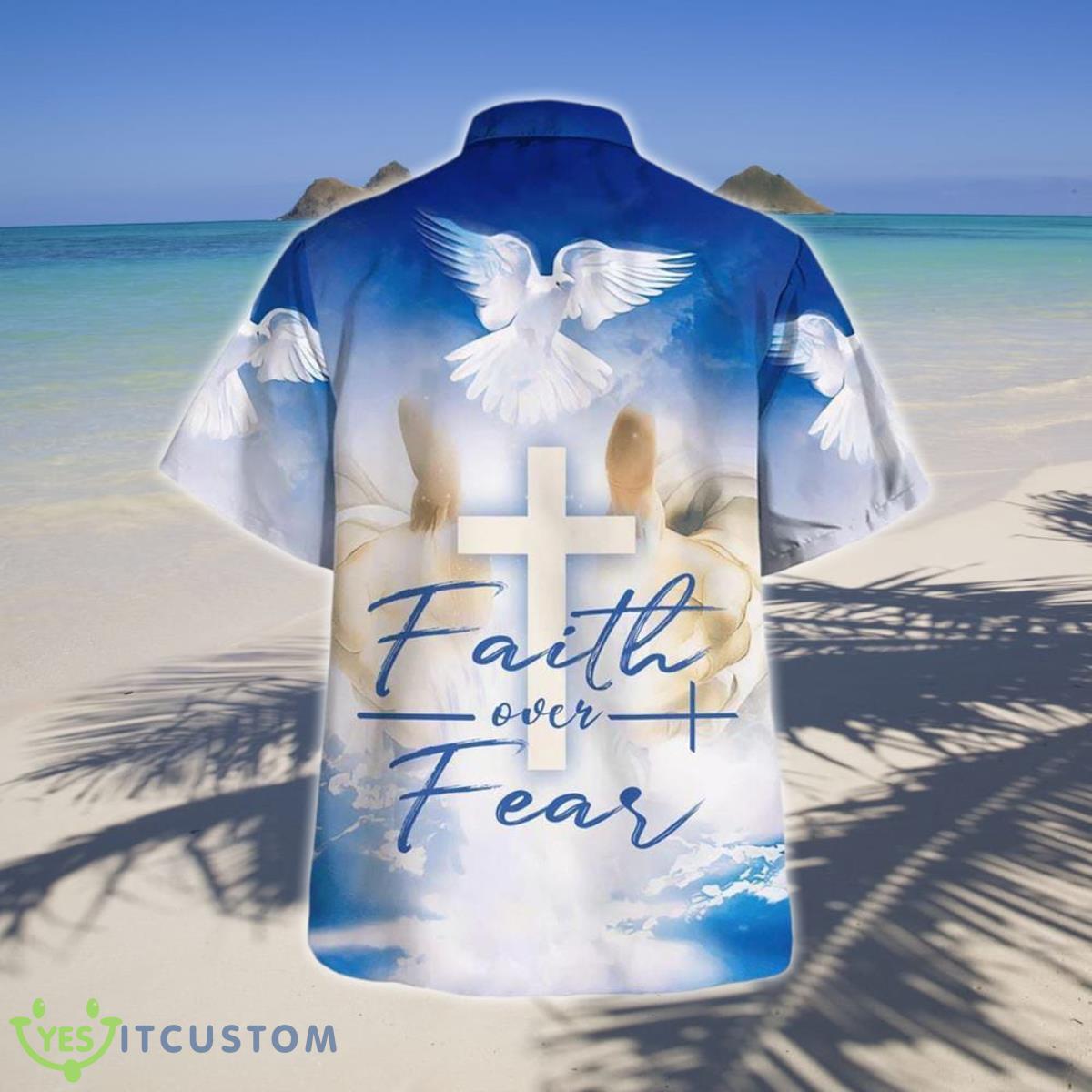 Faith Over Fear Eagle Hawaiian Shirt Style Gift 5 Faith Over Fear Eagle Hawaiian Shirt Style Gift Product Photo 2