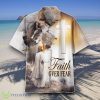 Faith Over Fear Hawaiian Shirt Jesus And The Lion Hawaiian Shirts Style Gift Product Photo 1