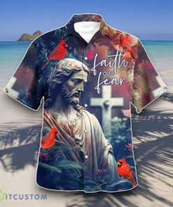 Faith Over Fear Hummingbird Hawaiian Shirts Style Gift Product Photo 1