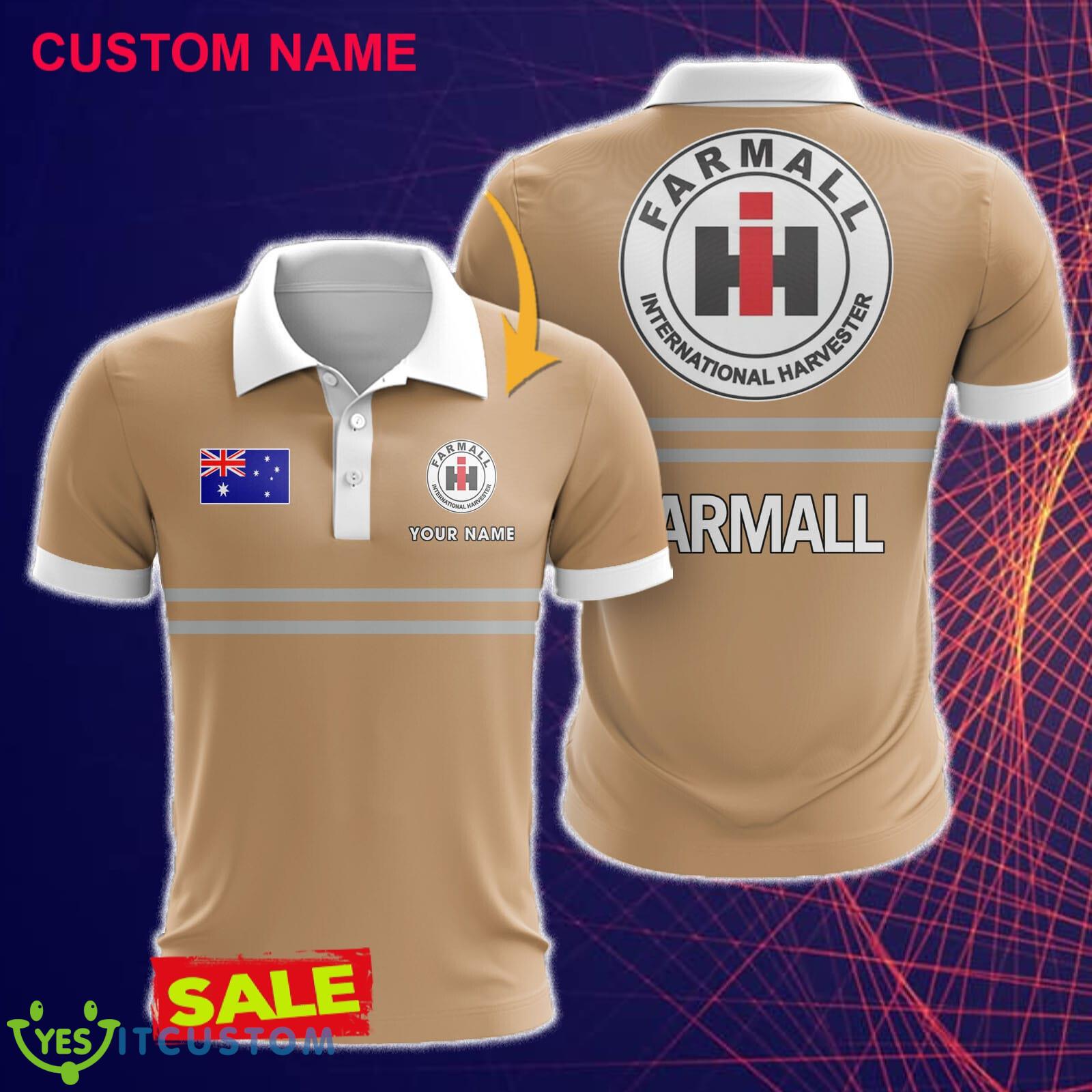 Farmall 3D Polo Shirt Gift Golf Yellow For Men Women Fans Custom Name 3 Farmall 3D Polo Shirt Gift Golf Yellow For Men Women Fans Custom Name - Farmall 3D Polo Shirt Gift Golf Yellow For Men Women Fans Custom Name