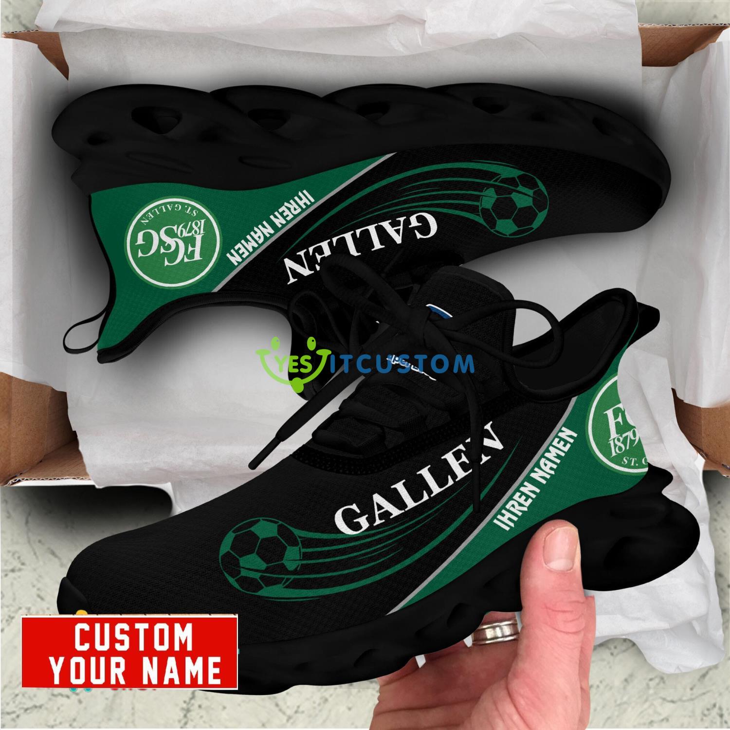 FC St. Gallen Max Soul Shoes Personalized Name Sneakers 6 FC St. Gallen Max Soul Shoes Personalized Name Sneakers Product Photo 2