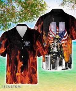 Firefighter 343 Hawaiian Shirt 3D Printed Button Shirt Product Photo 1