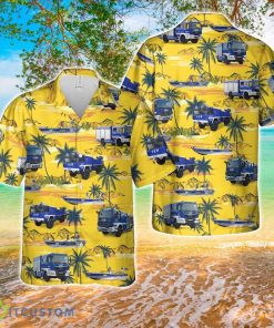 German Technisches Hilfswerk Hawaiian Shirt 3D Printed Beach Lover Gift Product Photo 1