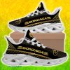 Gonzaga Bulldogs Max Soul Shoes Gold Color All Over Print For Fans Gift Sneakers - Gonzaga Bulldogs Max Soul Shoes Gold Color All Over Print For Fans Gift Sneakers