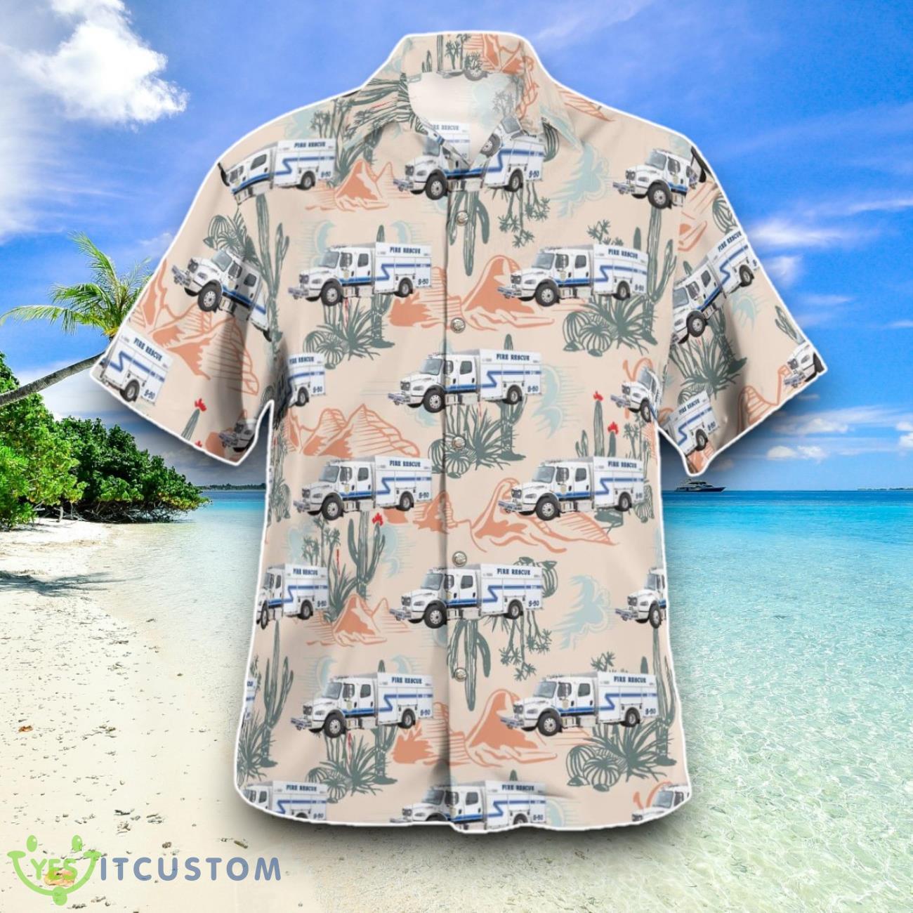 Gonzales, Louisiana, Ascension Parish Fire District No.1 Hawaiian Shirt Special Edition Aloha Shirt 5 Gonzales, Louisiana, Ascension Parish Fire District No.1 Hawaiian Shirt Special Edition Aloha Shirt Product Photo 2
