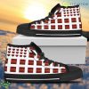 Great Atlanta Braves Classic High Top Shoes Chocolate Lovely Gift Valentine Gift For Passionate Fans Product Photo 1