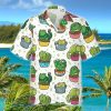 Green Cat Cactus Pattern Hawaiian Shirt Style Gift Product Photo 1