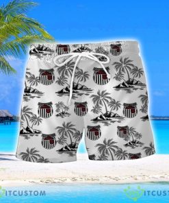 Grimsby Town Coconut Vintage Pattern Beach 3D Hawaiian Shirt And Shorts Product Photo 2