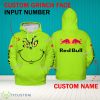 Grinch Face F1 Racing Oracle Red Bull Racing 3D Hoodie, Zip Hoodie, Sweater Green AOP Custom Number And Name - Grinch Face F1 Racing Oracle Red Bull Racing 3D Hoodie