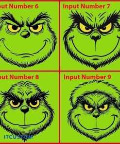 Grinch Face New Mexico Lobos 3D Hoodie, Zip Hoodie, Sweater Green AOP Custom Number And Name - Grinch Face NCAA New Mexico Lobos Custom Face 3