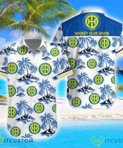 HC Davos Coconut Vintage Pattern Beach 3D Hawaiian Shirt And Shorts Product Photo 1