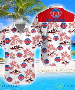 HC Motor Ceské Budejovice Coconut Vintage Pattern Beach 3D Hawaiian Shirt And Shorts Product Photo 1