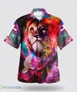 Jesus Christ Lion Of Judah Aloha Hawaiian Shirt Beach Shirt For Men And Women Product Photo 1