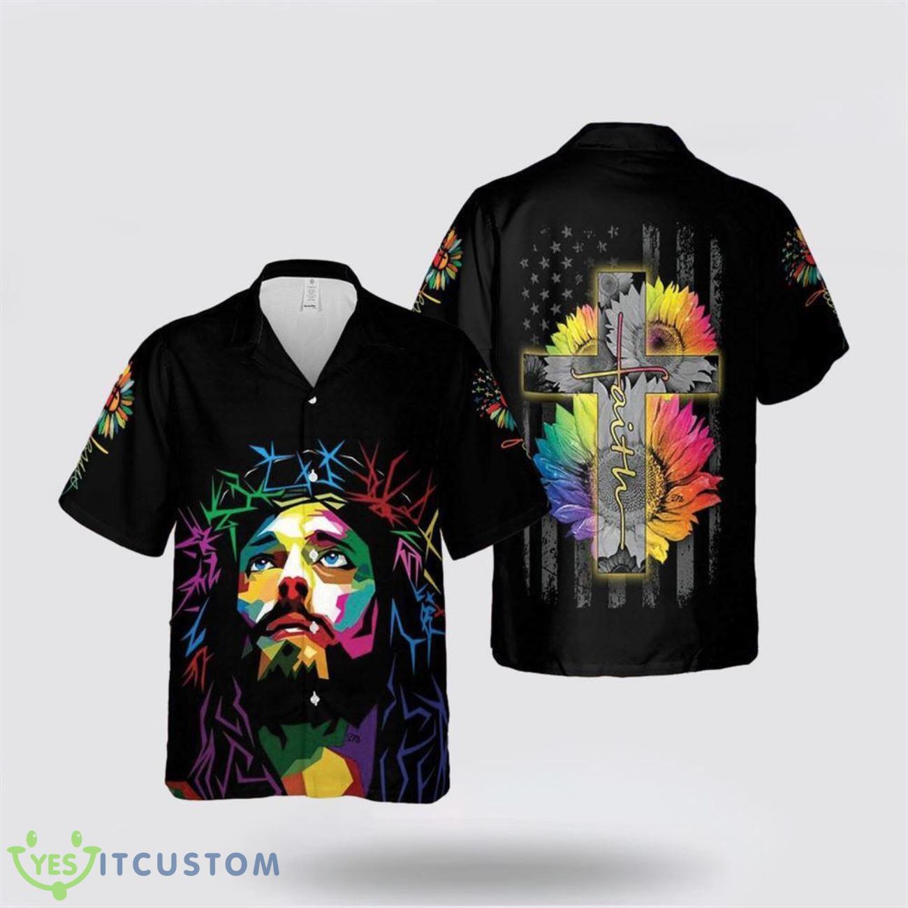Jesus Christ Sunflower Colorful Aloha Hawaiian Shirt Beach Shirt For Men And Women 2 Jesus Christ Sunflower Colorful Aloha Hawaiian Shirt Beach Shirt For Men And Women Product Photo 1