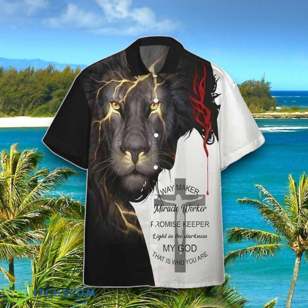 Jesus Christ Way Maker Miracle Worker Promise Keeper Hawaiian Shirt Style Gift 2 Jesus Christ Way Maker Miracle Worker Promise Keeper Hawaiian Shirt Style Gift Product Photo 1
