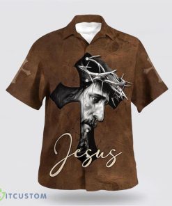 Jesus Cross Hawaiian Shirt Beach Shirt Product Photo 1