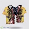 Jesus Eagle American Flag Pattern Hawaiian Shirt Beach Shirt Product Photo 1