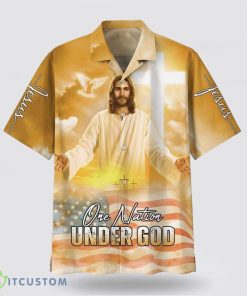 Jesus Greets You Hawaiian Shirt Beach Shirt Product Photo 1
