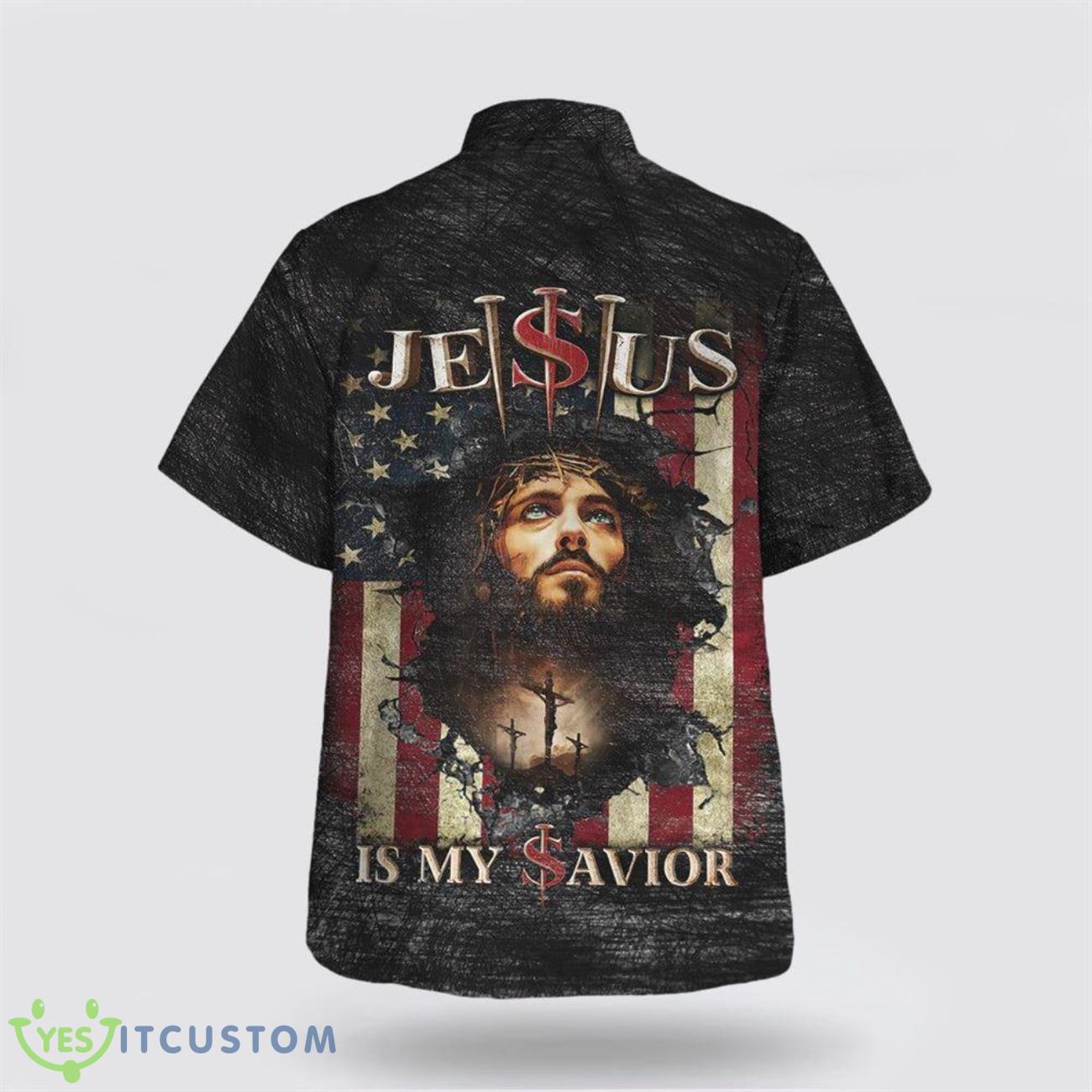 Jesus Is My Savior American Hawaiian Shirt Beach Shirt 5 Jesus Is My Savior American Hawaiian Shirt Beach Shirt Product Photo 2