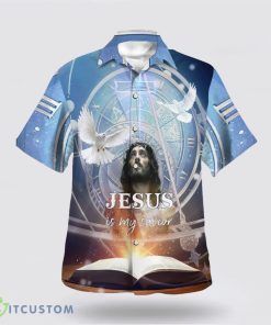 Jesus Is My Savior Dove Aloha Hawaiian Shirt Beach Shirt For Men And Women Product Photo 1