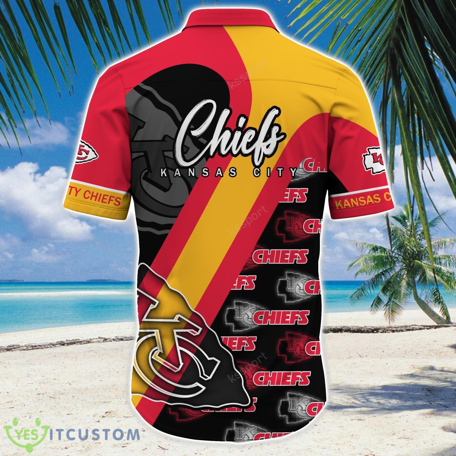 Kansas City Chiefs NFL Hawaiian Shirt Logo Team Proud Shirt For Fans 7 Kansas City Chiefs NFL Hawaiian Shirt Logo Team Proud Shirt For Fans Product Photo 2