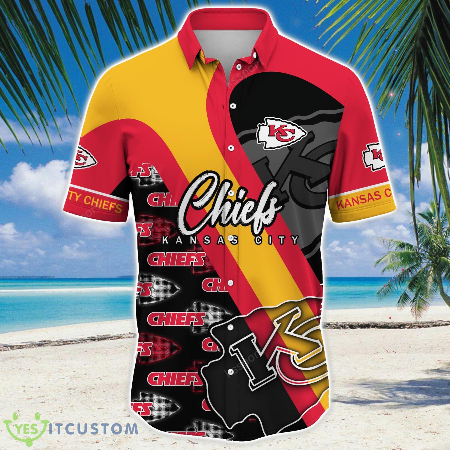 Kansas City Chiefs NFL Hawaiian Shirt Logo Team Proud Shirt For Fans 3 Kansas City Chiefs NFL Hawaiian Shirt Logo Team Proud Shirt For Fans Product Photo 3