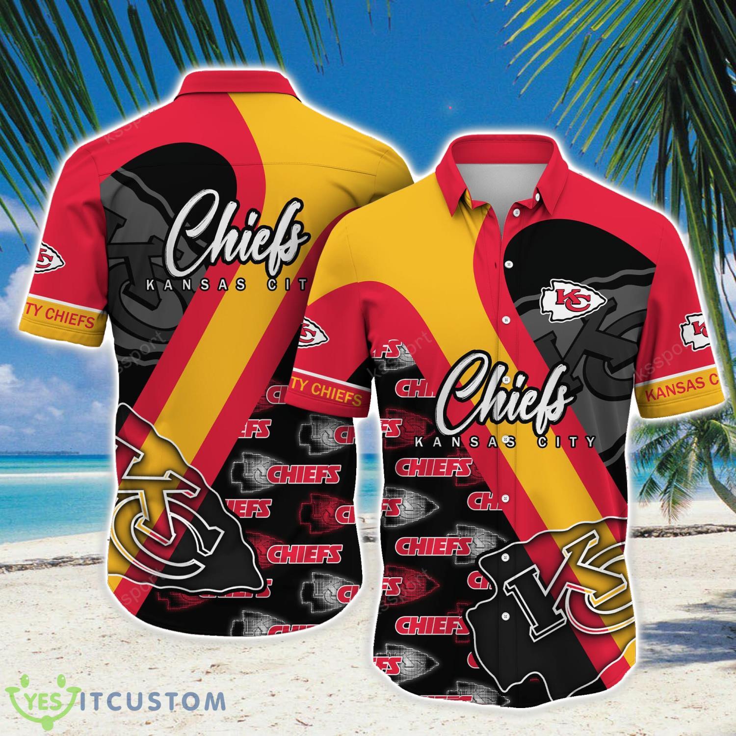 Kansas City Chiefs NFL Hawaiian Shirt Logo Team Proud Shirt For Fans 6 Kansas City Chiefs NFL Hawaiian Shirt Logo Team Proud Shirt For Fans Product Photo 1