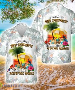 Keeping My Distance Hawaiian Shirt 3D Printed Button Shirt Product Photo 1